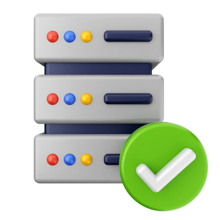 Server Internet Security  3D Icon