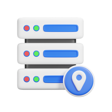 Server Location  3D Icon