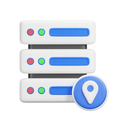 Server Location  3D Icon