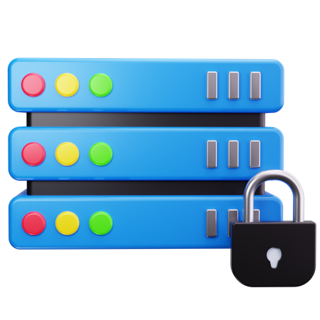 Server Lock  3D Icon