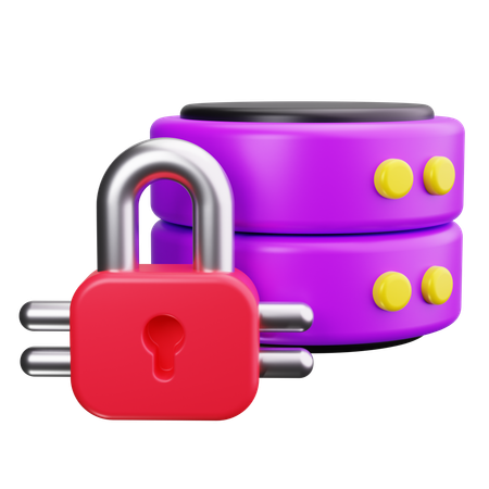 Server Lock  3D Icon