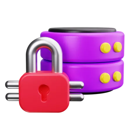 Server Lock  3D Icon