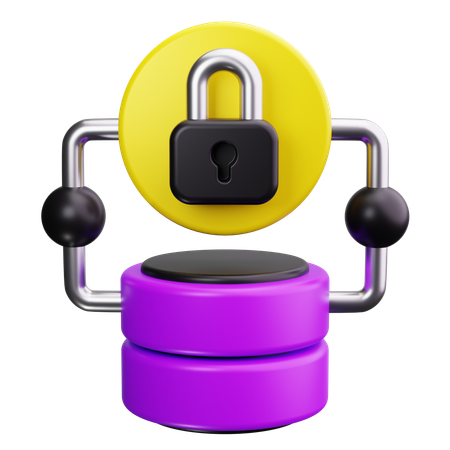 Server Lock  3D Icon