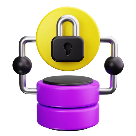 Server Lock  3D Icon