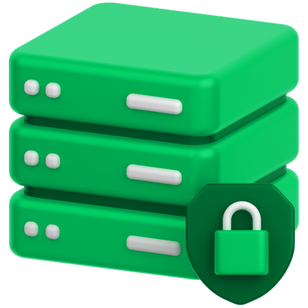 Server Lock  3D Icon