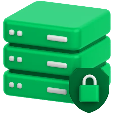 Server Lock  3D Icon