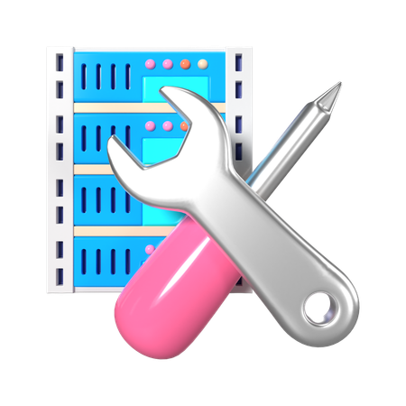 Server Maintenance  3D Icon