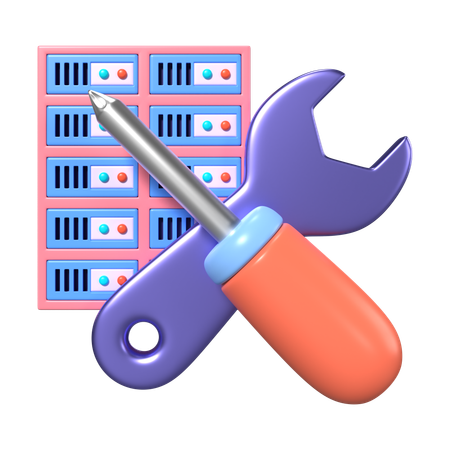 Server Maintenance  3D Icon