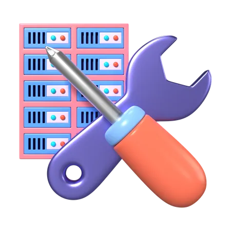 Server Maintenance  3D Icon