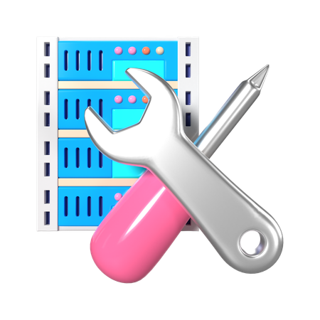 Server Maintenance  3D Icon