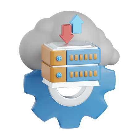 Server management  3D Icon
