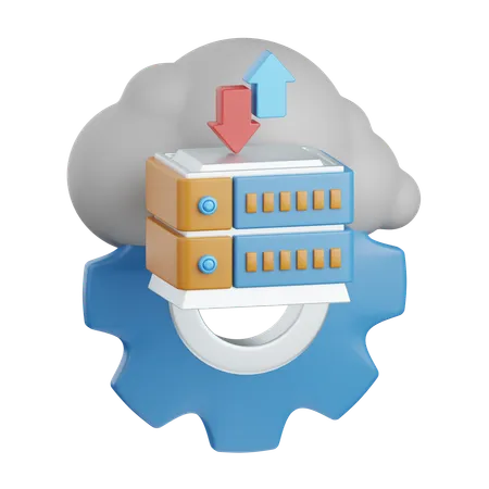 Server management  3D Icon