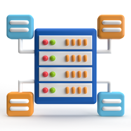 Server Management  3D Icon