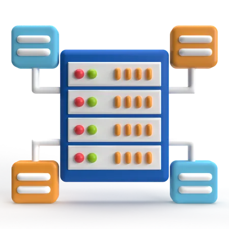 Server Management  3D Icon