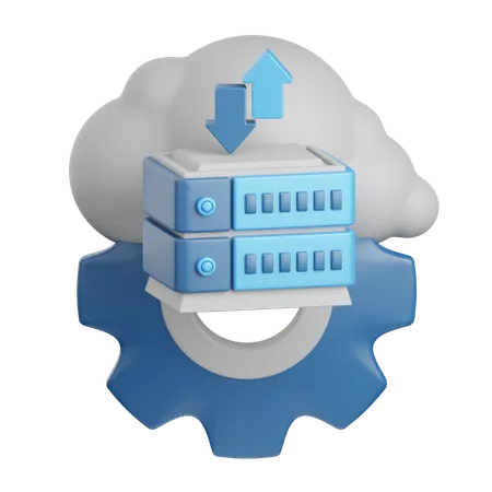 Server management  3D Icon