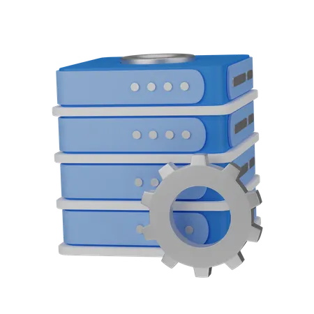 Server management  3D Icon