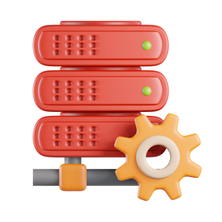 Server management  3D Icon