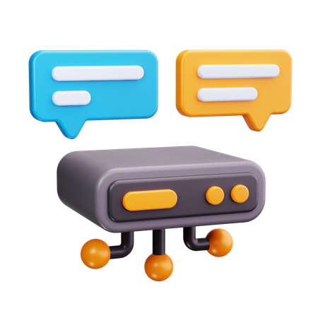 Server Message  3D Icon