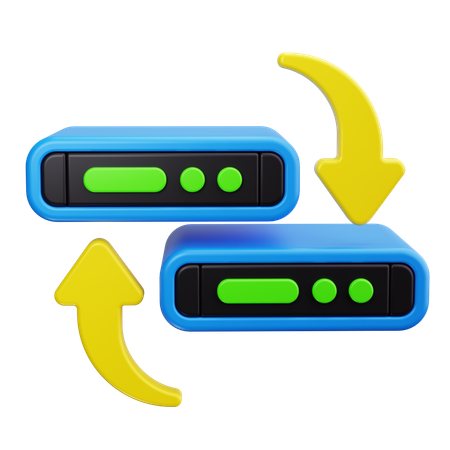 Server Migration  3D Icon