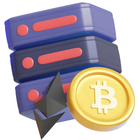 Server Mining  3D Icon