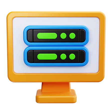 Server Monitoring  3D Icon