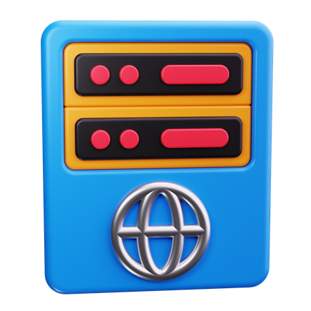 サーバーネットワーク  3D Icon