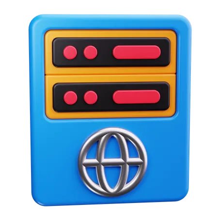 サーバーネットワーク  3D Icon