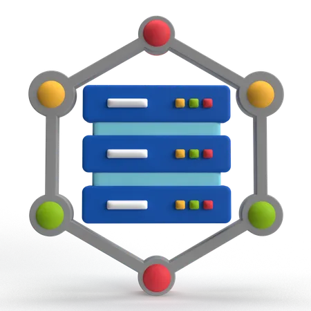 Server Network  3D Icon