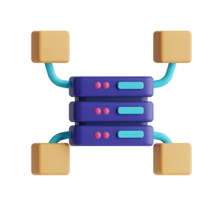 Server Network  3D Icon