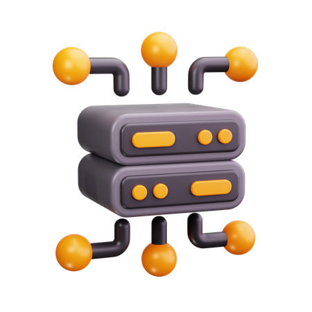 Server Network  3D Icon