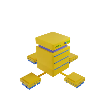 Server Network  3D Icon