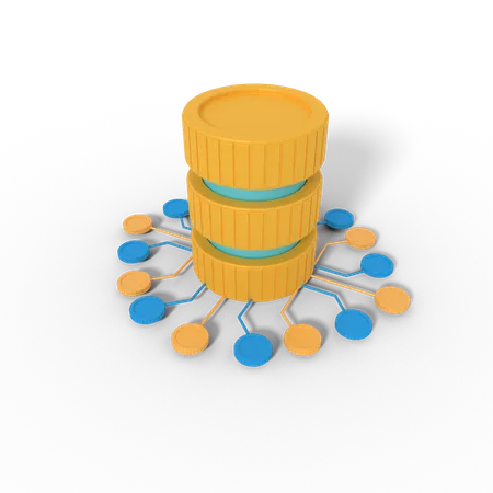 3 D Illustration Of Server Network 3D Icon