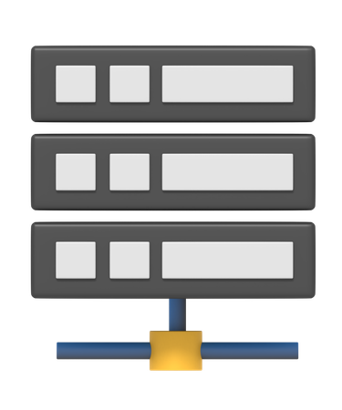 Servernetzwerk  3D Icon