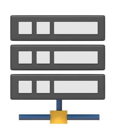 Servernetzwerk  3D Icon