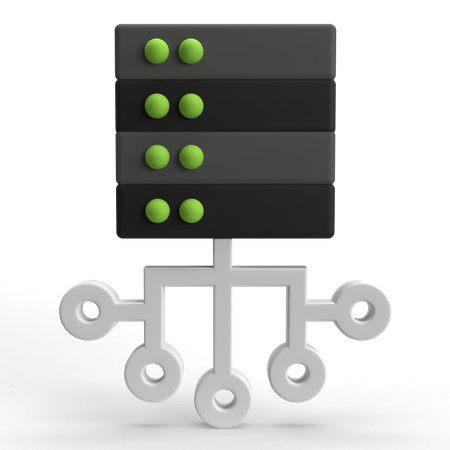 Servernetzwerk  3D Icon