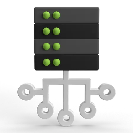 Servernetzwerk  3D Icon