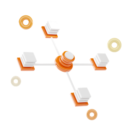 Servernetzwerk  3D Icon