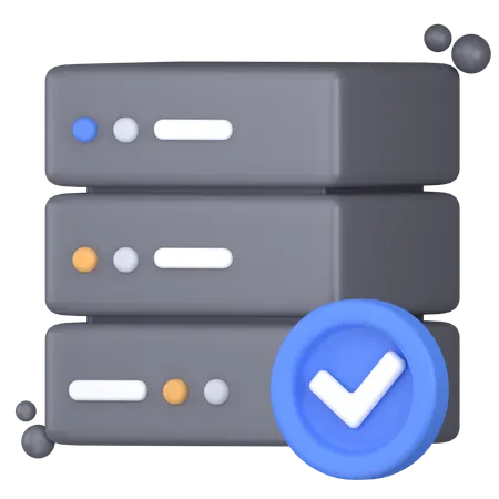 Server OK  3D Icon