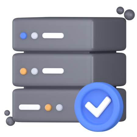 Server OK  3D Icon