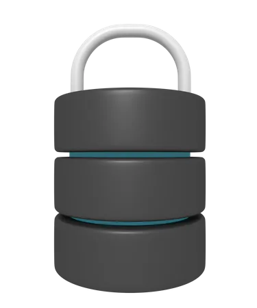 Server Padlock Security 3D Icon