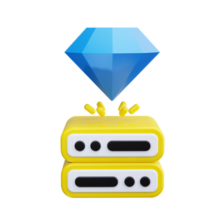 サーバープレミアム  3D Icon