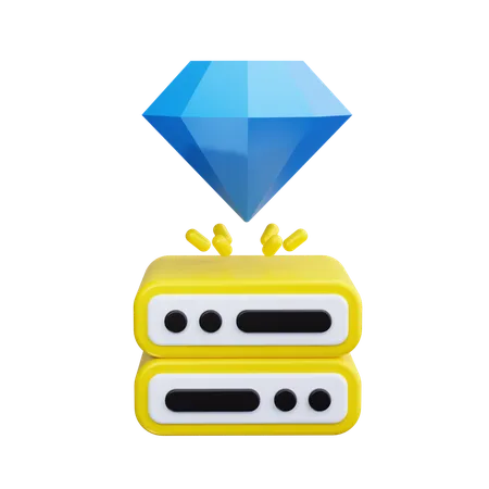 サーバープレミアム  3D Icon