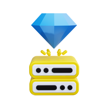 Server premium  3D Icon