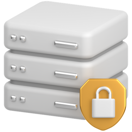 Server protection  3D Icon