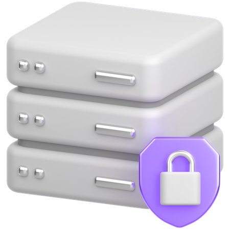 Server protection  3D Icon