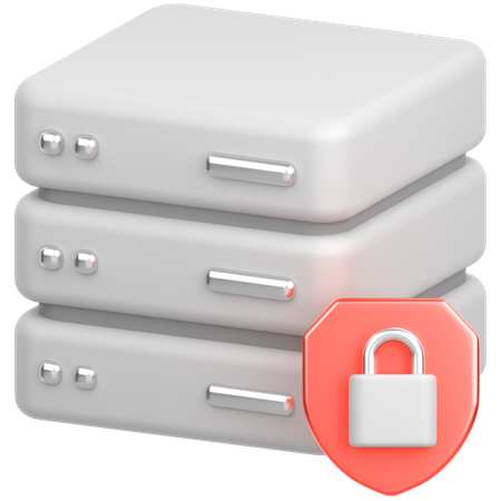 Server protection  3D Icon