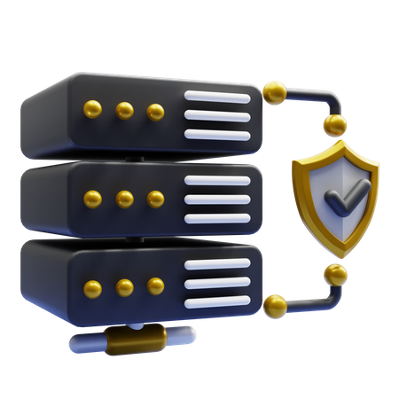 Server Protection  3D Icon