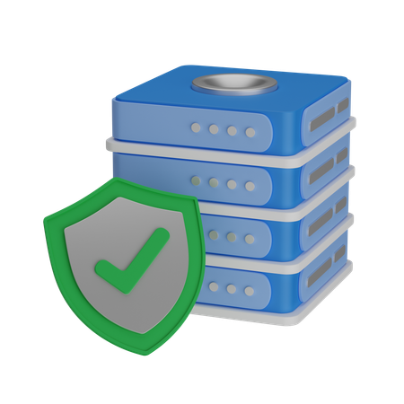 Server protection  3D Icon