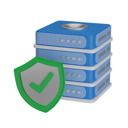 Server protection  3D Icon