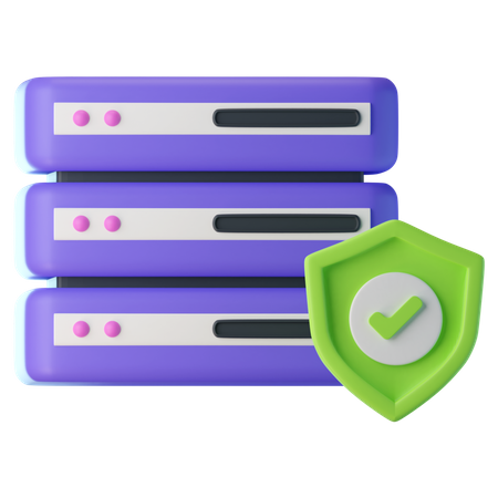 Server Protection  3D Icon